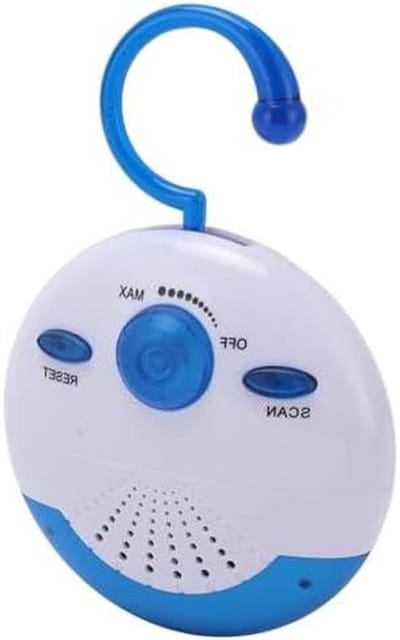Yosoo Health Gear Mini FM -radio, Kleine Doucheradio Ingebouwd in Luidspreker en Antenne Waterbestendige Draagbare FM -Luidspreker voor Badkamer