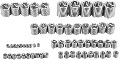 Complete 60-delige RVS Draadreparatieset voor M3, M4, M5, M6, M8, M10 en M12 met accessoires en gebruiksaanwijzing