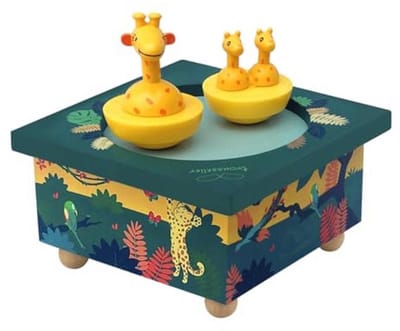 Muziekdoos Giraffe - Houten Muzikale Doos met 18 Noten