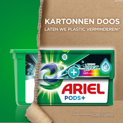 Ariel Wasmiddel Pods +Touch Van Lenor Unstoppables - Kleur - 4 x 28 Wasbeurten - Voordeelverpakking