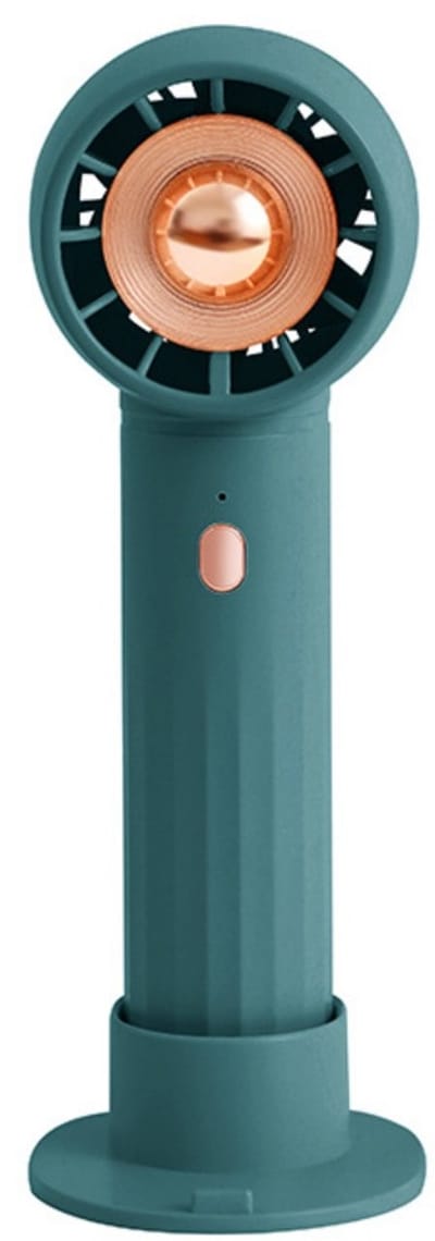 longziming -Handventilator - Draagbare Ventilator - Mini Ventilator - 3 Snelheden - Geruisarme Werking - Kunststof Materiaal - Compact & Oplaadbaar - 1 Stuk - Groen