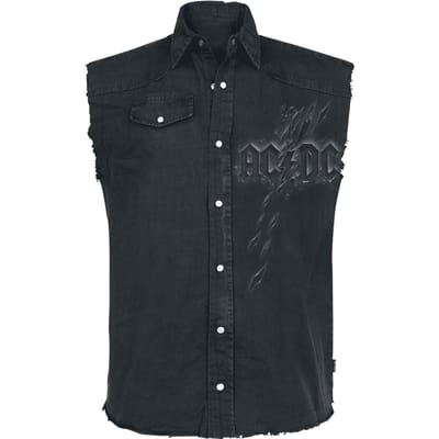 AC/DC Shirt met korte mouwen - Back In Black Torn - M tot XXL - voor Mannen - zwart