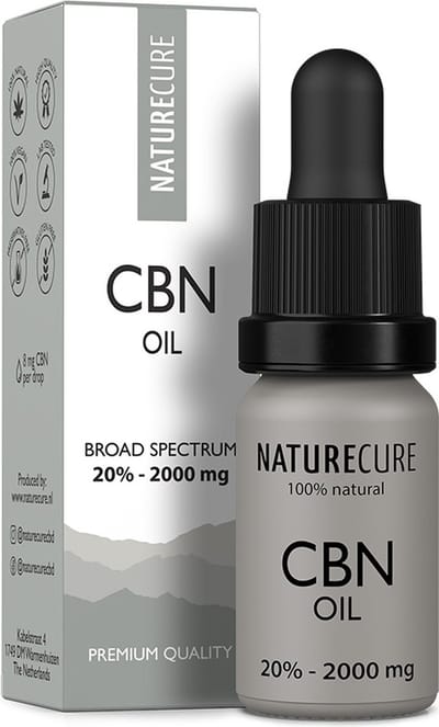 Nature Cure CBN + CBD-olie 20% - 2000 mg- Broad Spectrum  10 ml