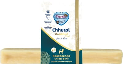 Renske Chhurpi Golddust Heal - Vacht & Huid Melk - Hondensnacks - Xs