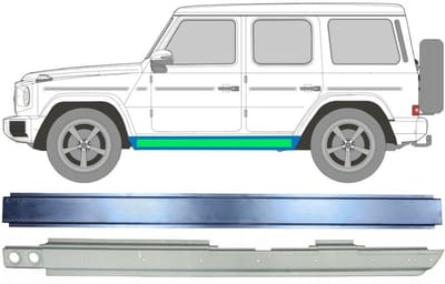 Frontruderamme voor Mercedes G-Class W460 W461 W463 1979-2017 / Links / Set