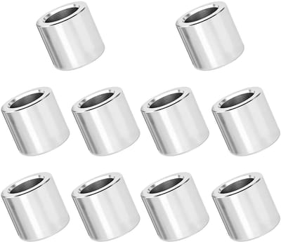 10pcs Spacing Sleeves 10mm IDx14mm ODx12mm L, 304 Stainless Steel Round Spacers, without Female Thread Columns for - ShopVlot
