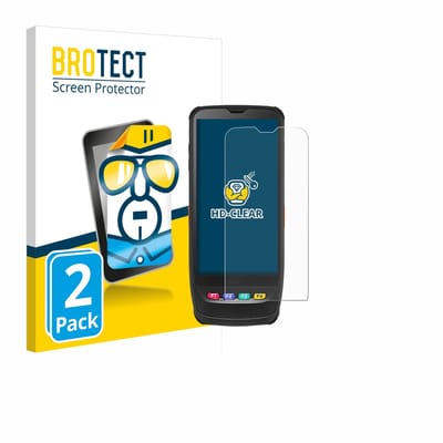 BROTECT - Screenprotector voor Casio IT-G650 - Folie Beschermfolie transparant 2 Stuks