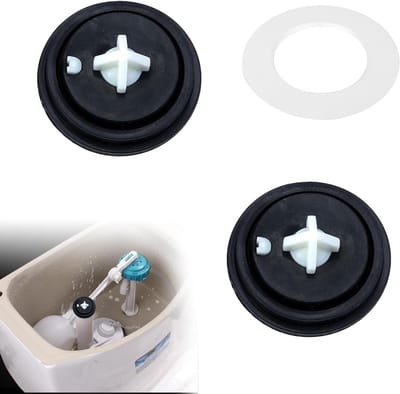 Set van 2 afsluitmembranen voor toilet, drijvende tapdiaphragmen, eenvoudig te repareren spoelmechanisme, toilet onderhoud, waterbesparing, duurzame onderdelen
