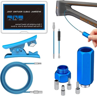 Intern gereedschap voor kabelrouting set met hydraulische cutter voor 4-5,5 mm kabels en Di2 E-tubes