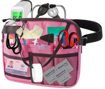 Dailygoods- Heuptas Waterdicht - Verpleegtas - Medische Tas - Compact - Meerdere Compartimenten - Verstelbare Riem