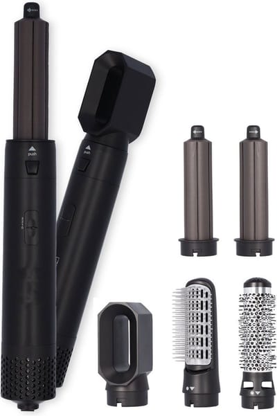 V&M Beauty - Airstyler - 5 in 1 Krultang - Krulföhn, - Multistyler - Zwart