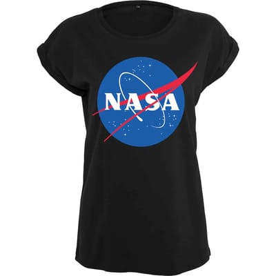 NASA Logo Lady T-shirt - Zwart - Maat L