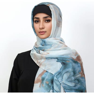 Prints Hijab Katoenen Sjaal Ademend Zacht Lang Modieus Sjaals Hoofddoek Moslim Hijabs Sjaal Ramadan One Size gray