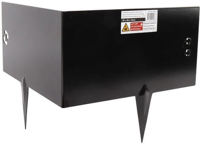 Talen Tools - Hoekborderrand - Gecoat - Zwart - Koppelbaar - 30 x 30 x 16 cm