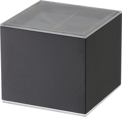 Ledvion - Solar LED Wandlamp - 1W - 25L - 3000K - IP44 - Zwart