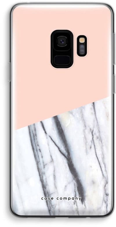 Case Company® - Hoesje geschikt voor Samsung Galaxy S9 hoesje - A touch of peach - Soft Cover Telefoonhoesje - Bescherming aan alle Kanten en Schermrand