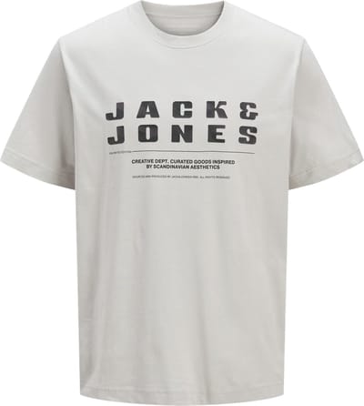 JACK&JONES - JCORECHARGE FRONT BRANDING TEE CRE JNR - Jongens - T-shirts