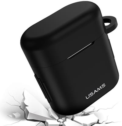 USAMS Serie - Beschermhoes voor FreeBuds 2 Pro - Zwart - Silicoon