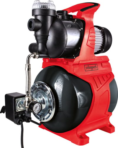 Waterpomp voor thuisgebruik - Scheppach - HWW1000 - 1000 W - 4300 L/u - 4.4 bar - Max. leveringshoogte 44m