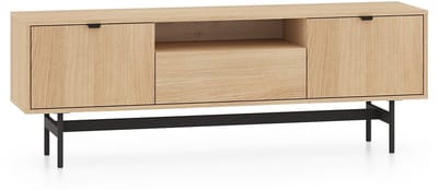 Selsey Heggers – TV-meubel met 3 deuren - Mavelie eiken - 150cm