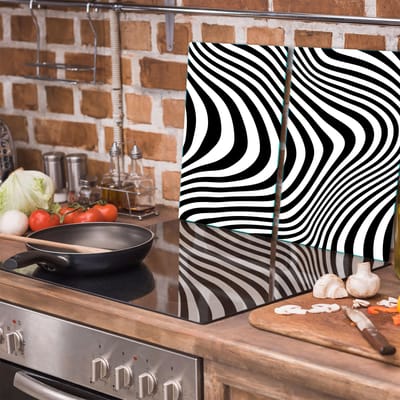 TMK ArtDeko - Snijplank - Glas - 2x 30x52 cm - Kleurrijk Ontwerp