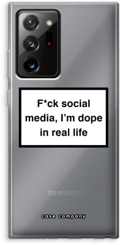 Case Company® - Hoesje geschikt voor Samsung Galaxy Note 20 Ultra / Note 20 Ultra 5G hoesje - I'm dope - Soft Cover Telefoonhoesje - Bescherming aan alle Kanten en Schermrand