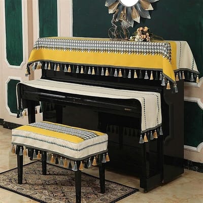 Pianoklep - Toetsenhoes - Piano Beschermen - Stof en Vocht Werd - 220 x 90 cm - Blauw