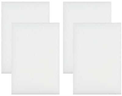 Benson Wonderspons - 4x stuks - wit - 12 cm - melamine - schoonmaken met water