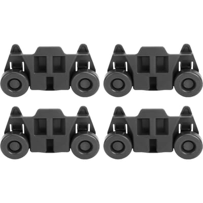 4 Pièces Roue de Panier Inférieur de Lave-Vaisselle W10195416V PS11722152 AP5983730 Accessoires de Rechange pour gray
