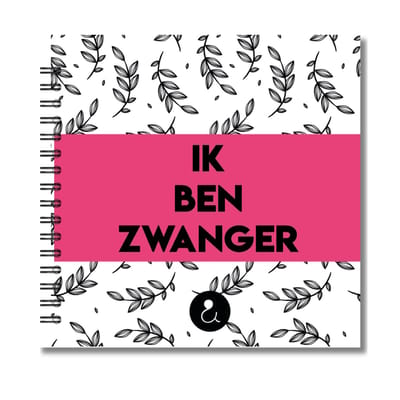 Invulboek Tweeling Zwangerschap | Ik ben zwanger | Botanical Roze