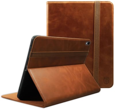 Rosso Deluxe Hoes Geschikt voor Samsung Galaxy Tab S11 | Book Case Echt Leer | Sleep/Wake | Standaard | Penhouder | Beschermhoes Bruin