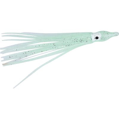 10pcs Sac Mini taille Forme Calamar Pieuvre Appât Leurre Pêche Matériel Outils Lumineux Blanc Natural luminous white
