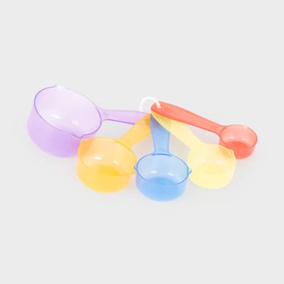 tickit® Doorschijnende Kleur Maatbekers - Pk5
