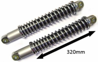 Schokbrekerset open model 529 530 517 320mm chroom