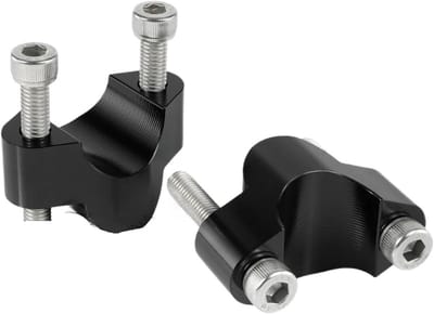 Stuurverhoger Motorfiets - Stuurbevestiging Adapter - Comfortabeler Rijden - CNC Aluminium Legering - One Size - Zwart