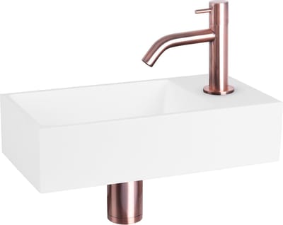 Differnz Fonteinset Mix&match Solid S Gebogen Rood Koper