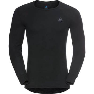 ODLO  - Maat XL - Suw Top Crew Neck Thermoset Active Warm 2Pack Thermoshirt Heren - Black-Diving Navy