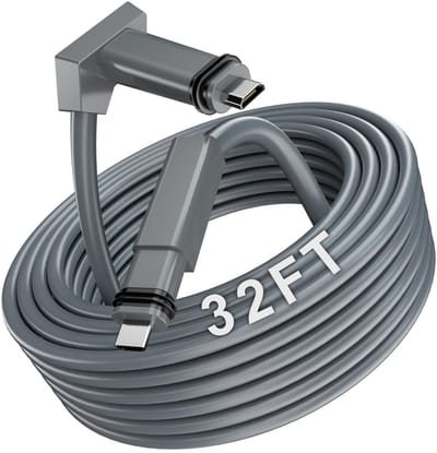 OmGoods - Dailygoody - Starlink Kabel - 32FT/10M - Waterdichte vervangingskabel - Grijs - Ethernet kabel voor Starlink - Snelle verbinding - Geschikt voor Starl...