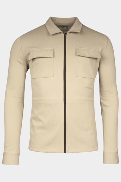 Baileys Overshirt Beige Sweat Overshirt full zip up 512275/82