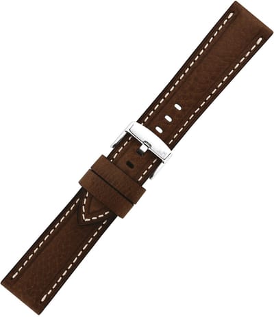 Morellato Carra Echt Leder Horlogeband Bruin 24mm - Zacht & Italiaans