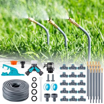 Automatisch Tuinirrigatiesysteem - Druppelirrigatie Sprinklers - Efficiënt Water Geven - Precisie Doorstroomregeling - 40 Meter Slang