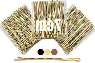 150 Stuks Haarspelden 7cm - Blonde Bobby Pins en Lange Kirby Grips voor Vrouwen en Meisjes - Perfect voor Haarstyling en Make-up Accessoires
