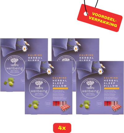 4x Treets Herbal calming sleep pillow / kruidenmix / bevorderd de goede nacht rust - Voordeelverpakking!