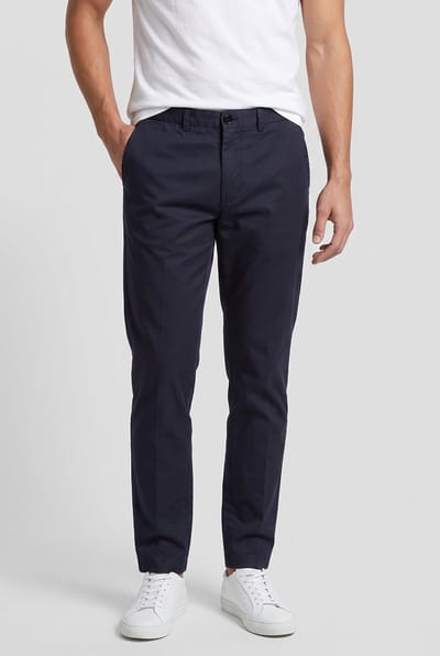 ARKET Elvis Cotton Linen Blue Maat: 54 Short | Chino's Outlet | Heren | Blauw