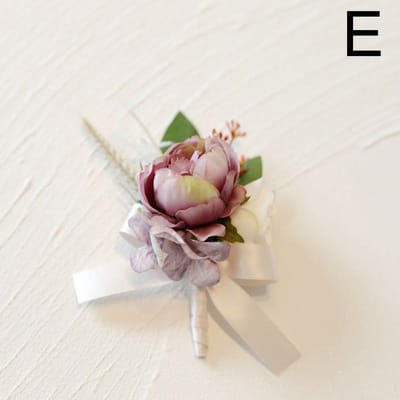 Bruidegom Boutonnière Man Speld Pak Corsage Bruids Knopenbloem Bruiloft Polsbloem Feest Mariage Decor Kunstzijde Rozenbloemen