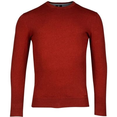 Baileys Trui Ronde Hals Single Knit Pima Cotton Stone Red / male