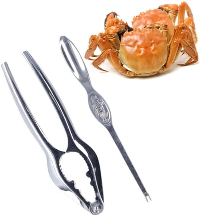Allecto - Kreeft Cracker en Pick Set - Rvs Zeevruchten Gereedschap - Handig voor Thuisgebruik - Moer Cracker Set - Perfect voor Kreeften en Krabben..