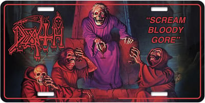 Death - Scream Bloody Gore Metalen wandbord - Multicolours