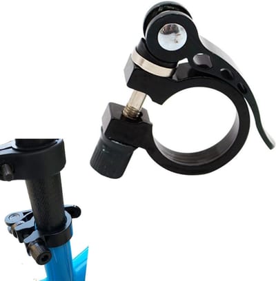 Fiets zadelklem 31.8 mm voor MTB en racefietsen - Snelle release, lichtgewicht aluminium, duurzame zadelbevestiging