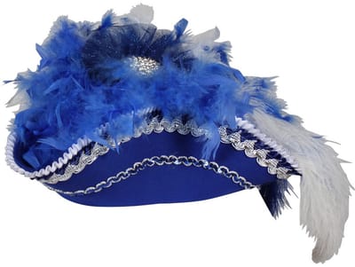 Piratenhoed Driesteek - Premium Class - Blauw - Volwassenen - Maat 59